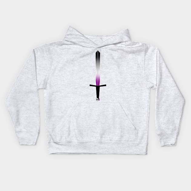 Asexual Sword Kids Hoodie by nats-designs